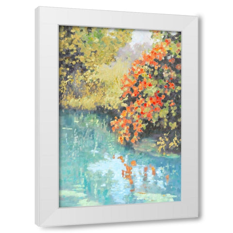 Stream Side II White Modern Wood Framed Art Print by Reynolds, Graham