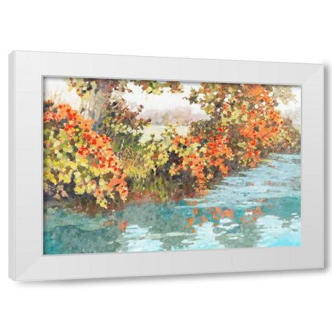 Stream Side III  White Modern Wood Framed Art Print by Reynolds, Graham