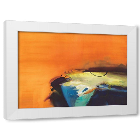 Light Intensity White Modern Wood Framed Art Print by Guna, Bianka