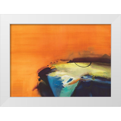 Light Intensity White Modern Wood Framed Art Print by Guna, Bianka