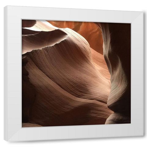Coral Antelope Canyon I White Modern Wood Framed Art Print by Wilson, Gerry