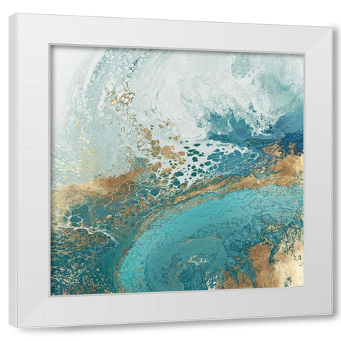 Galene White Modern Wood Framed Art Print by Broughton, Shaylen