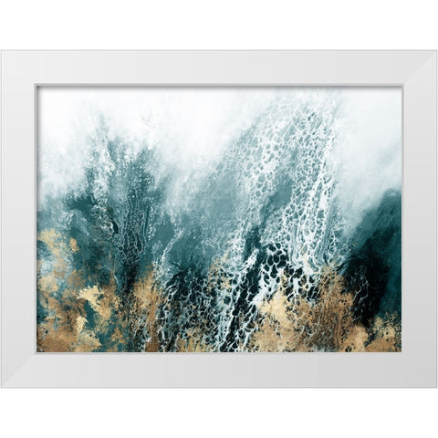 Kianda Blue Version  White Modern Wood Framed Art Print by Broughton, Shaylen