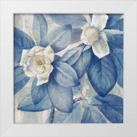 Heavenly Blue I  White Modern Wood Framed Art Print by Hunziker, Steve