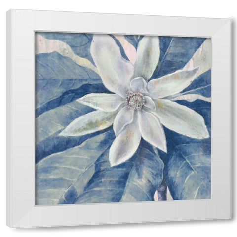 Heavenly Blue II White Modern Wood Framed Art Print by Hunziker, Steve