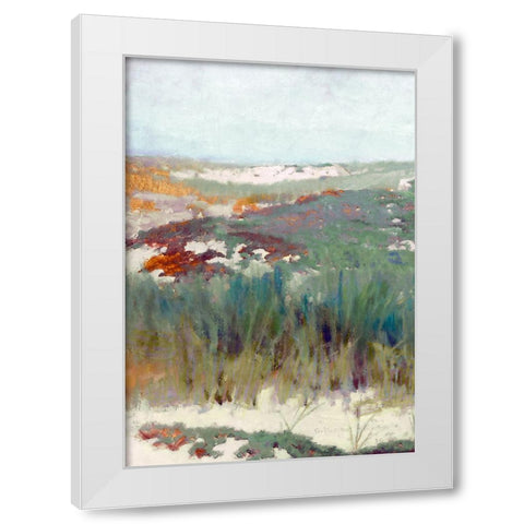 Seaside Breeze I White Modern Wood Framed Art Print by Hunziker, Steve