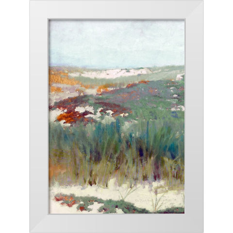 Seaside Breeze I White Modern Wood Framed Art Print by Hunziker, Steve