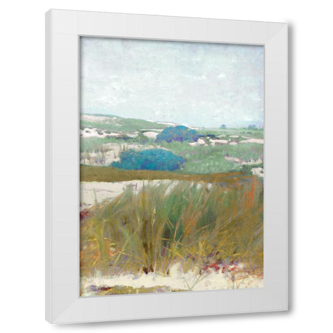 Seaside Breeze III White Modern Wood Framed Art Print by Hunziker, Steve