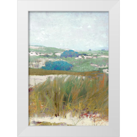 Seaside Breeze III White Modern Wood Framed Art Print by Hunziker, Steve