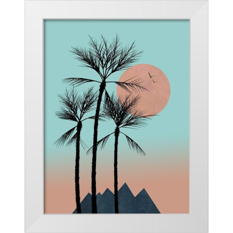 Passion in the Tropics II White Modern Wood Framed Art Print by Halli, Hal