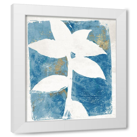 Solitaire Flora  White Modern Wood Framed Art Print by St Hilaire, Elizabeth