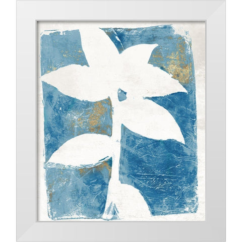 Solitaire Flora  White Modern Wood Framed Art Print by St Hilaire, Elizabeth