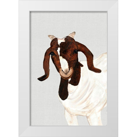 FancyÂ  White Modern Wood Framed Art Print by Hatfield, Jodi