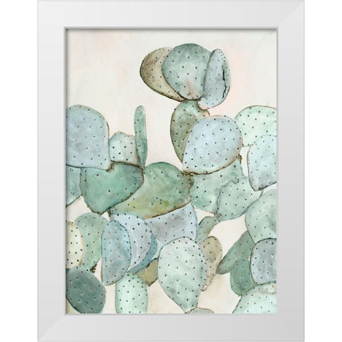 Cotton Candy Cactus II White Modern Wood Framed Art Print by Hatfiled, Jodi