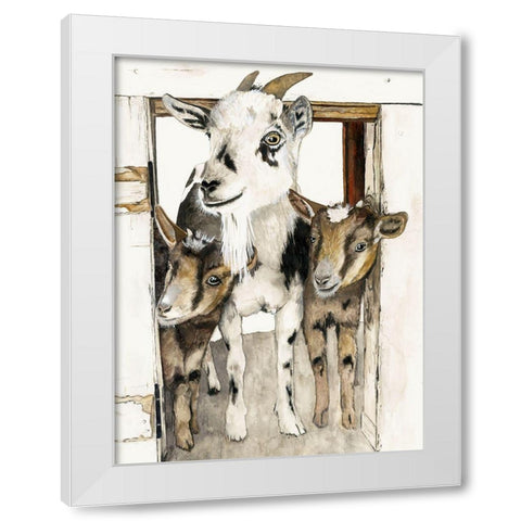 Three Amigos  White Modern Wood Framed Art Print by Hatfiled, Jodi
