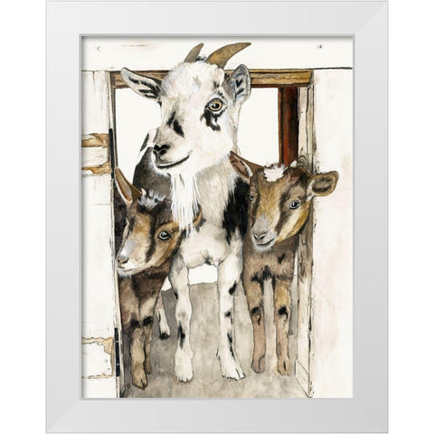 Three Amigos  White Modern Wood Framed Art Print by Hatfiled, Jodi
