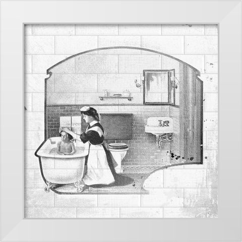 Vintage Wash White Modern Wood Framed Art Print by Smith, Karen