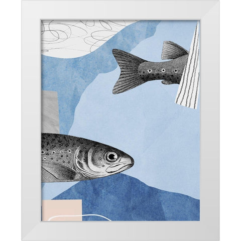 Top and Tail II  White Modern Wood Framed Art Print by Smith, Karen