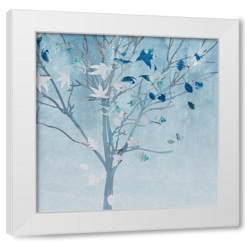 Tree Sprinkles I White Modern Wood Framed Art Print by Smith, Karen