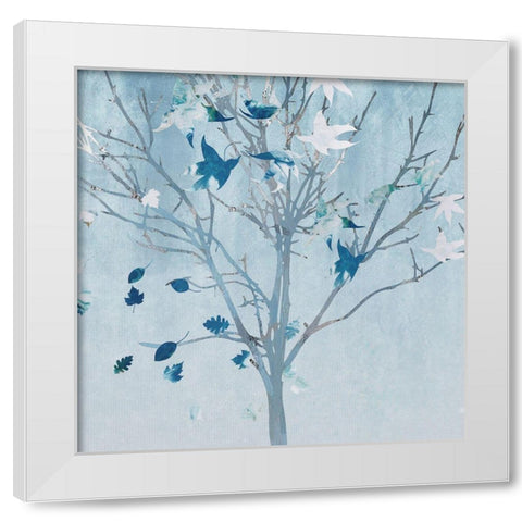 Tree Sprinkles II White Modern Wood Framed Art Print by Smith, Karen