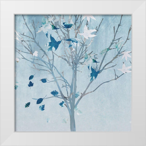 Tree Sprinkles II White Modern Wood Framed Art Print by Smith, Karen