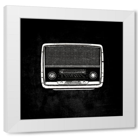 Ghost Radio II White Modern Wood Framed Art Print by Smith, Karen
