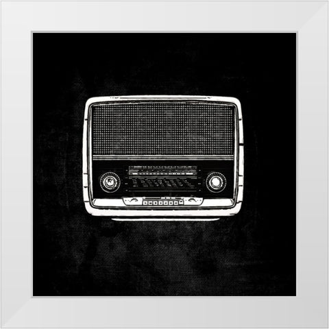 Ghost Radio II White Modern Wood Framed Art Print by Smith, Karen