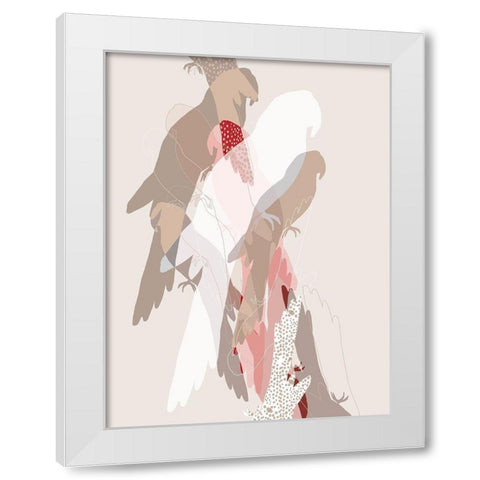The Birds  White Modern Wood Framed Art Print by Bainbridge, Hope