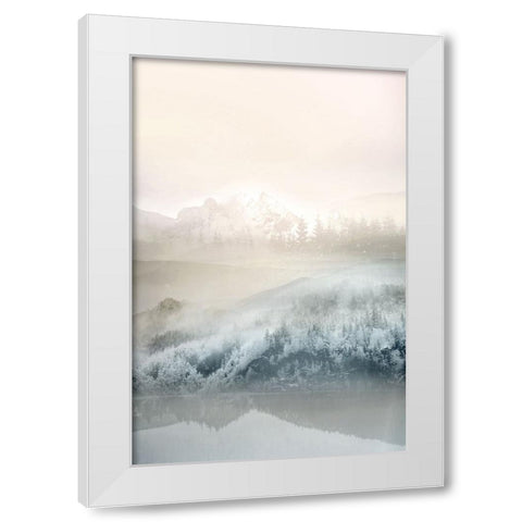 Vanilla Landscape II White Modern Wood Framed Art Print by Bainbridge, Hope