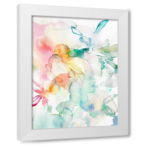 Island Florals II  White Modern Wood Framed Art Print by Bainbridge, Hope