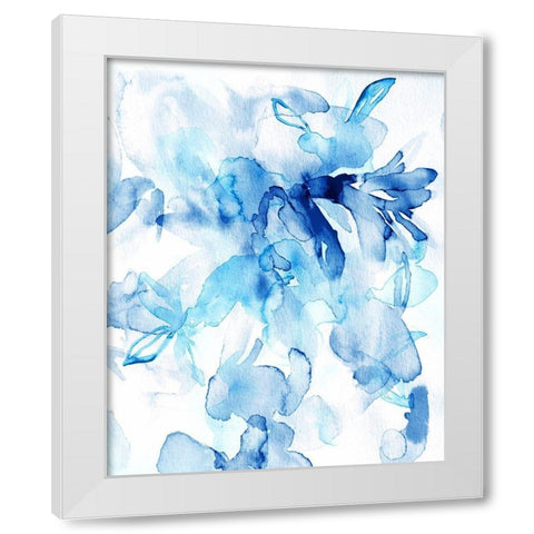 Lullaby Blue II White Modern Wood Framed Art Print by Bainbridge, Hope