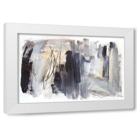 Cinders and Smoke White Modern Wood Framed Art Print by Bainbridge, Hope