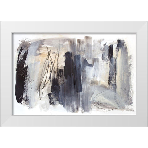 Cinders and Smoke White Modern Wood Framed Art Print by Bainbridge, Hope