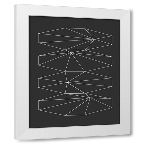 Geometry of Atoms II Â  White Modern Wood Framed Art Print by Hauanio, Sandi