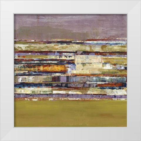 Tonal Rhythm I White Modern Wood Framed Art Print by Hoop, Fiona