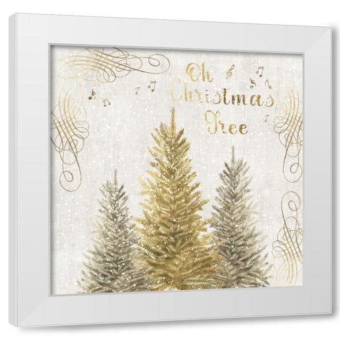 Oh Christmas Tree  White Modern Wood Framed Art Print by PI Studio