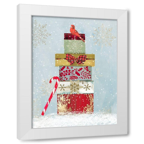 Holiday Gifts  White Modern Wood Framed Art Print by PI Studio