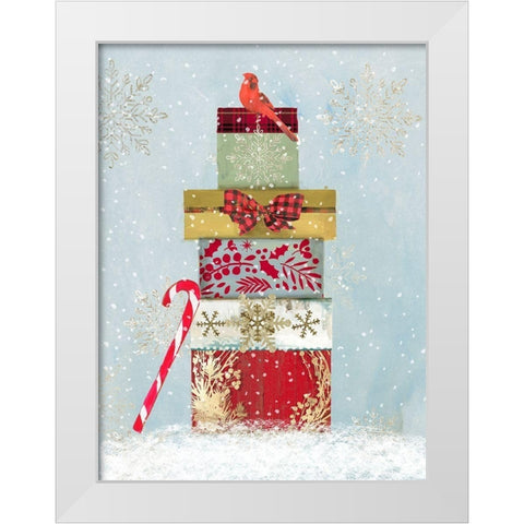 Holiday Gifts  White Modern Wood Framed Art Print by PI Studio