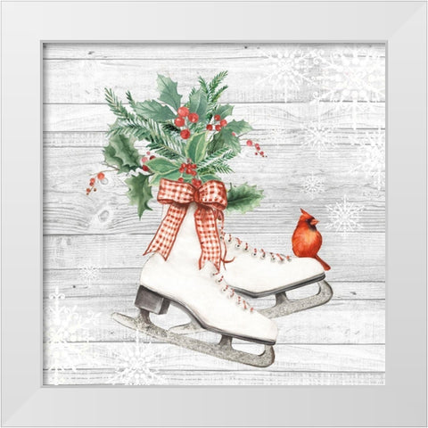 New Christmas II  White Modern Wood Framed Art Print by PI Studio