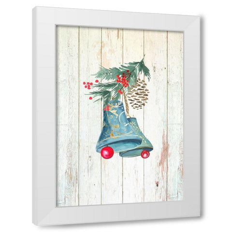 Christmas Bells  White Modern Wood Framed Art Print by PI Studio