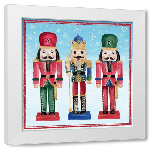 Three Nutcrackers II White Modern Wood Framed Art Print by PI Studio