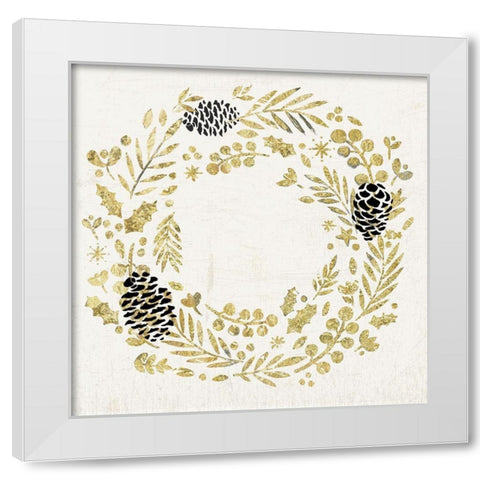 Cheerful Note White Modern Wood Framed Art Print by PI Studio