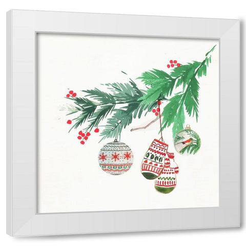 Christmas Morning White Modern Wood Framed Art Print by PI Studio