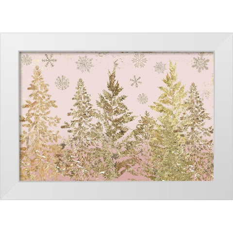 Winter Wonder White Modern Wood Framed Art Print by PI Studio