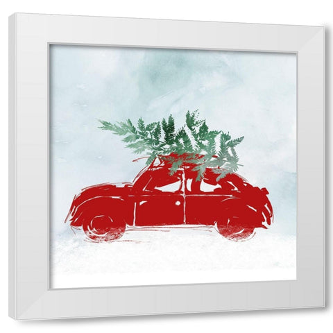 Bringing Joy I White Modern Wood Framed Art Print by PI Studio