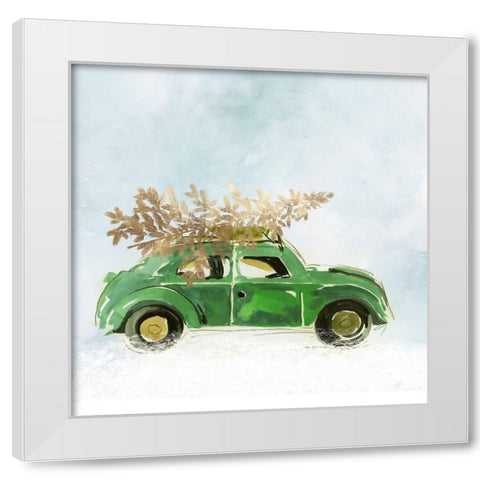 Bringing Joy II  White Modern Wood Framed Art Print by PI Studio