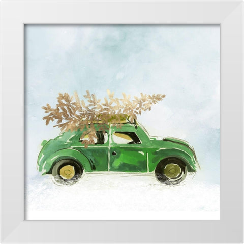 Bringing Joy II  White Modern Wood Framed Art Print by PI Studio