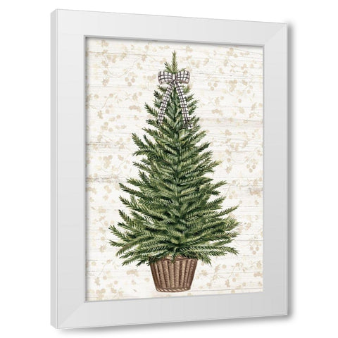 Everygreen Christmas Tree  White Modern Wood Framed Art Print by PI Studio