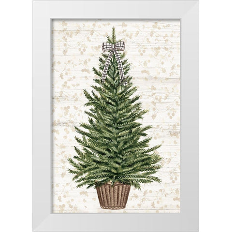 Everygreen Christmas Tree  White Modern Wood Framed Art Print by PI Studio