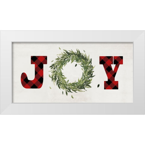 Filled with Joy White Modern Wood Framed Art Print by PI Studio